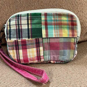 L.L. Bean Patchwork Plaid Wristlet